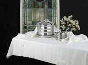 Communion-Element Cover-Linen White-(49" x 72")