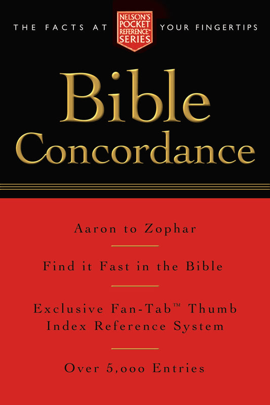 Pocket Bible Concordance (Nelson's Pocket Reference Series)