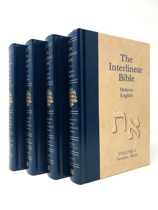 The Interlinear Hebrew/Greek-English Bible In 4 Volumes-Hardcover