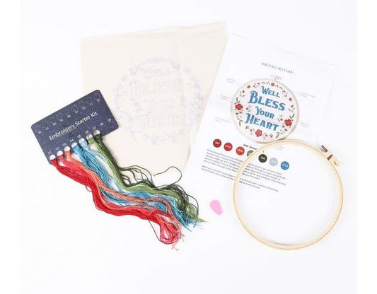 Embroidery Kit-Well Bless Your Heart (8")
