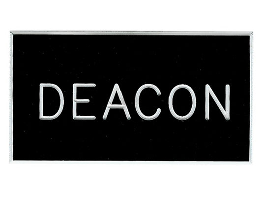 Badge-Deacon-Clip Back (1-1/4 x 2-1/4)