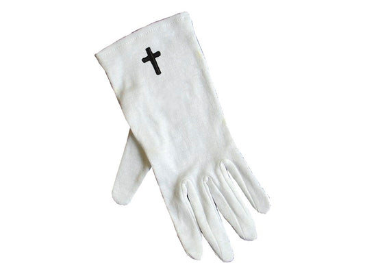 Gloves-Black Cross Cotton-Medium
