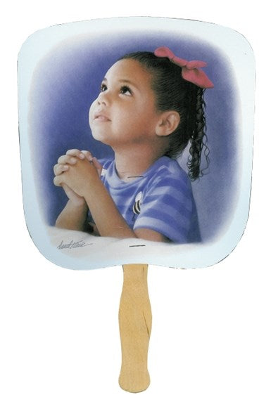 Hand Fan-Prayerful (Pack Of 50)