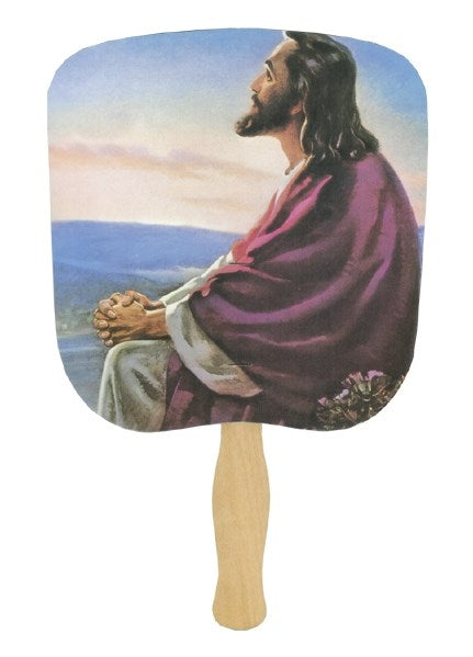 Hand Fan-Christ At Dawn (Pack Of 50)