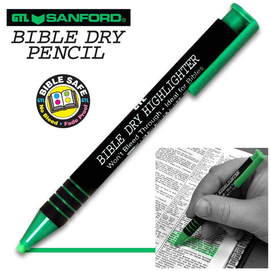 Highlighter-Bible Dry-Green (Bx/12)