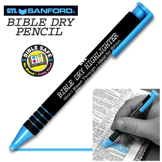 Highlighter-Bible Dry-Blue (Bx/12)