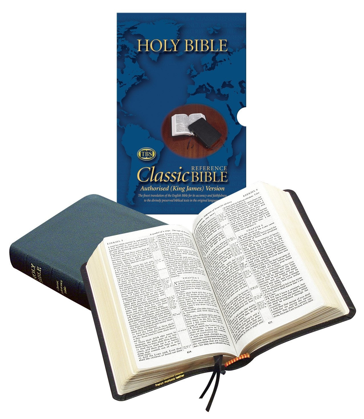 KJV Classic Reference Bible-Black Calfskin (#4/UBK)