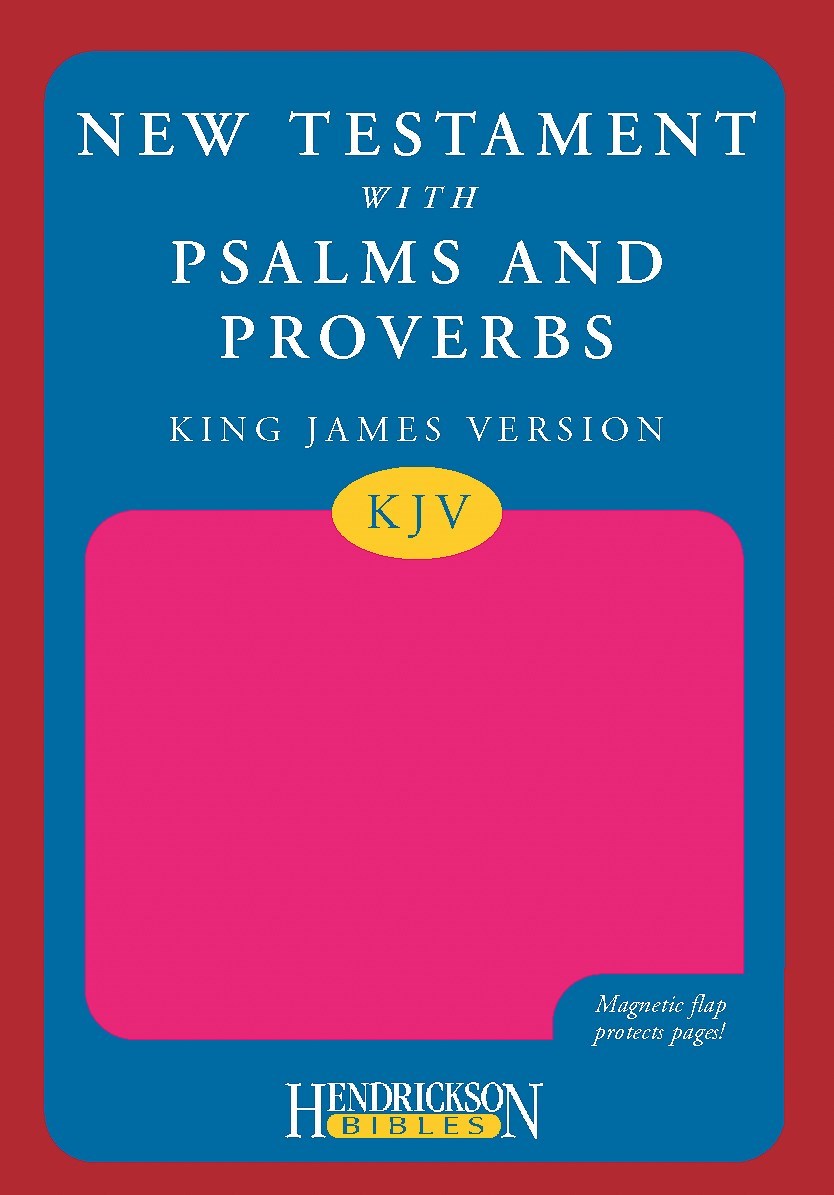 KJV New Testament With Psalms & Proverbs-Pink Flexisoft w/Magnetic Flap