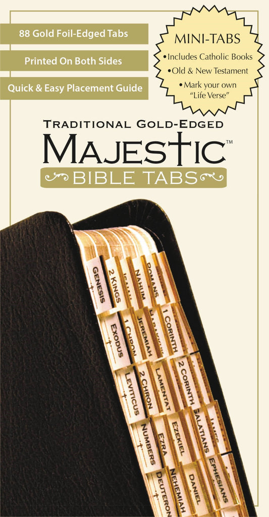 Bible Tab-Majestic-Traditional Gold Edged-Mini