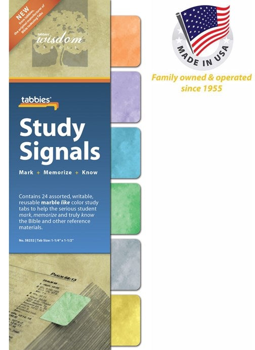 Bible Tab-Study Signals-Marble Like Colors