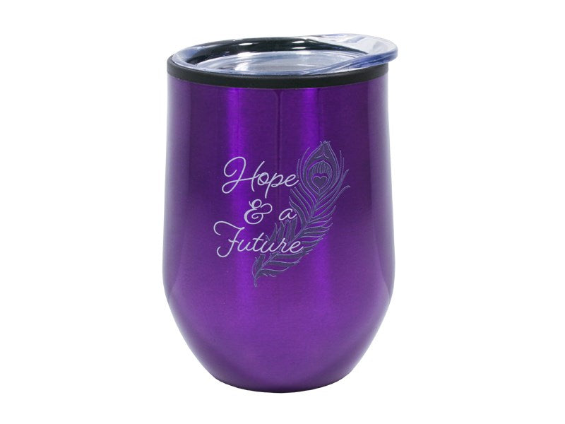 Mug Tumbler-Hope & A Future-Purple Stainless (12 Oz)
