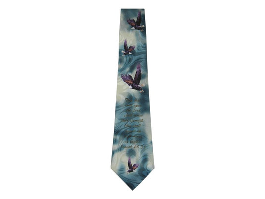 Tie-Mount Up With Wings-Polyester-Turquoise