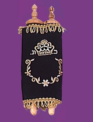Torah-Scroll (5 Books Of Moses)-Medium (12") (#7698)