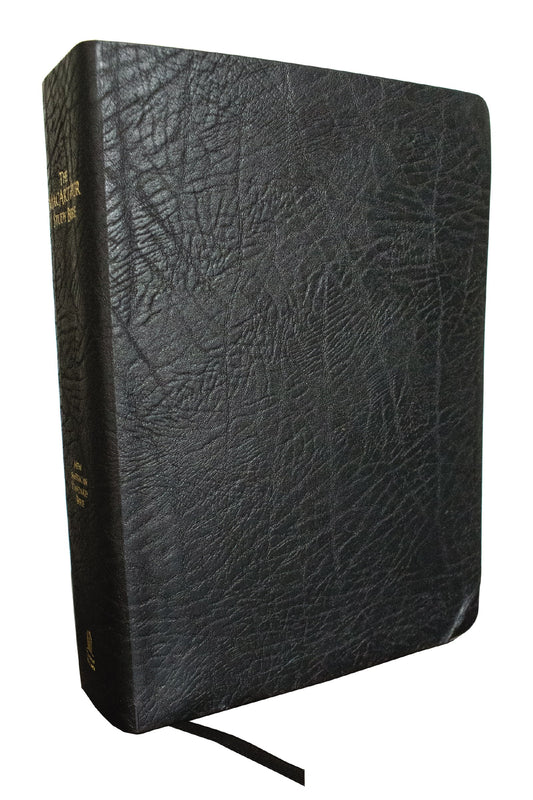 NASB 1995 MacArthur Study Bible/Large Print-Black Bonded Leather Indexed