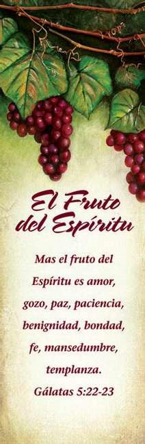 Marcadores-El Fruto del espiritu (Bookmark-Fruit Of The Spirit) (Pack Of 25)