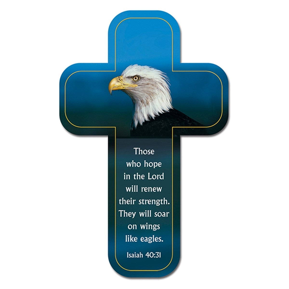 Bookmark-Cross-Wings Like Eagles (Pack Of 12)