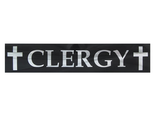 Decal-Clergy (Chrome) (Pack of 6)