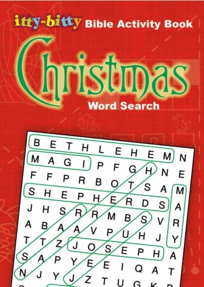 Itty-Bitty Christmas Word Search Bible Activity Book (Pack Of 6)