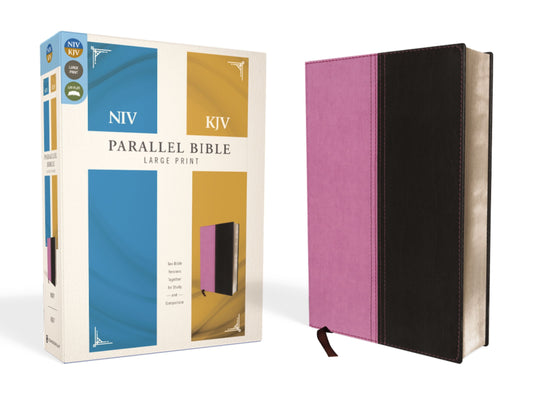 NIV & KJV Side-By-Side Bible/Large Print-Orchid/Chocolate Duo-Tone