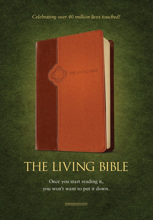 TLB The Living Bible-Brown/Tan TuTone