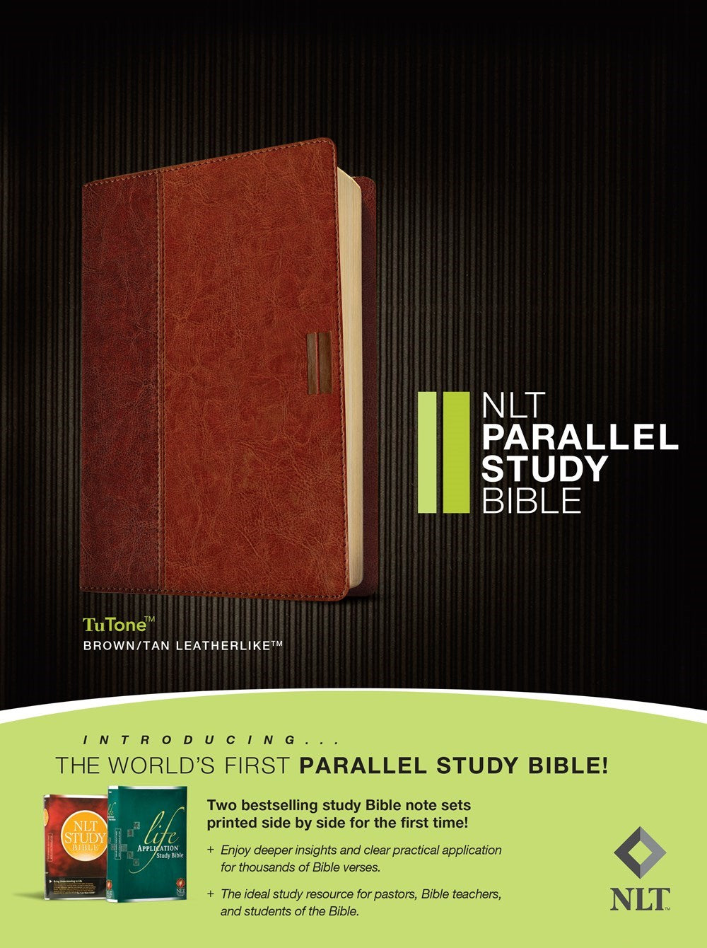 NLT Parallel Study Bible-Brown/Tan TuTone