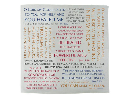 Prayer Cloth-Healing Verses (Pack Of 6)