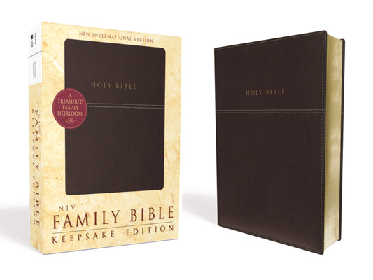 NIV Family Bible: Keepsake Edition-Burgundy Duo-Tone