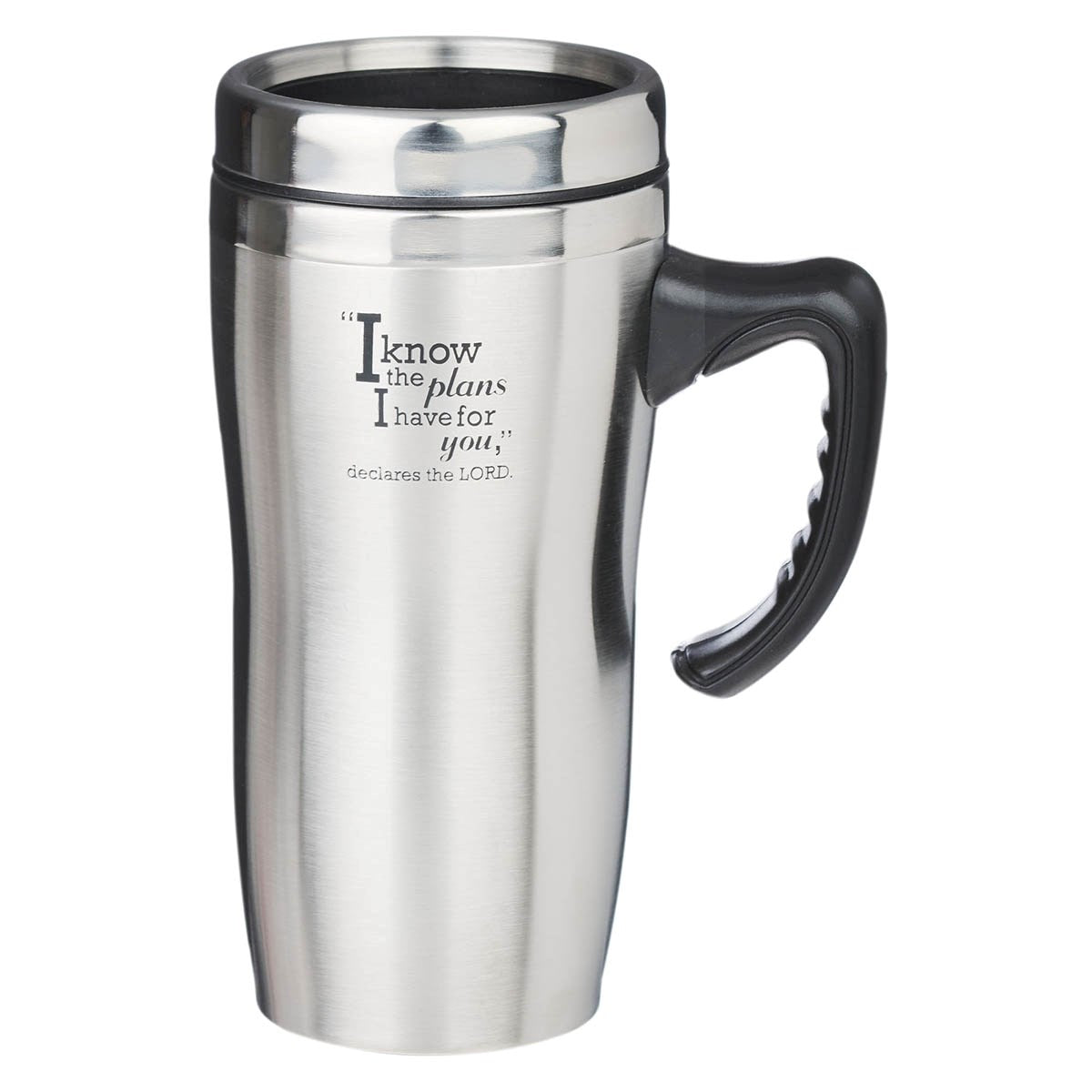 Travel Mug-I Know The Plans w/Handle (Stainless)