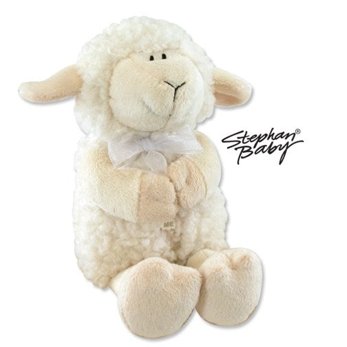 Toy-Plush-Musical Praying Lamb/Jesus Loves Me (11")-Cream