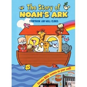 Story Of Noah's Ark: Storybook And Wall Clings