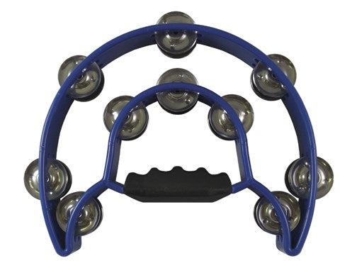 Instrument-Tambourine-Double Moon W/Double Cymbals-Blue(15-JUN-24=PUB OS*)