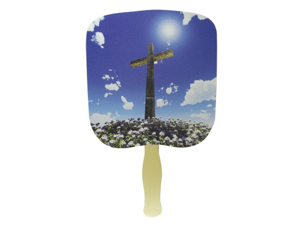 Hand Fan-Cross (Pack Of 50)