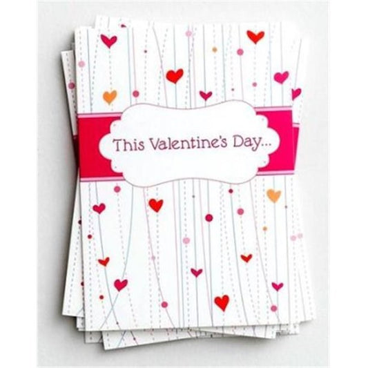 Note Card-Valentine-Whimsical Design (Box Of 10)