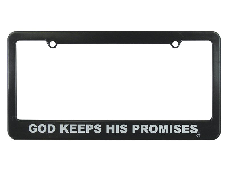 Auto Tag Frame-God Keeps His Promises-Black