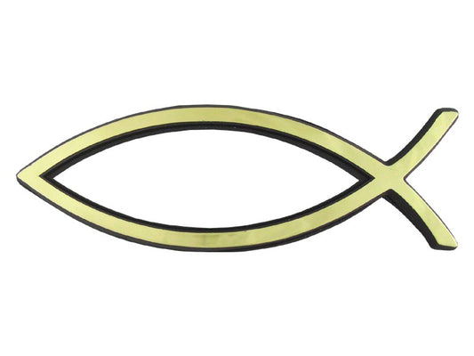 Auto Decal-3D Fish-Large (Gold) (Pack of 6)