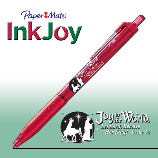 Pen-Christmas-Paper Mate InkJoy-Joy To The World-Red