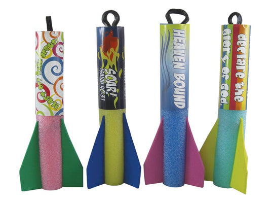 Toy-Foam Rockets (Asst Designs) (Pack of 24)