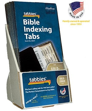 Display-Bible Tab-Standard-Old & New Testament-Gold (Pack Of 20)