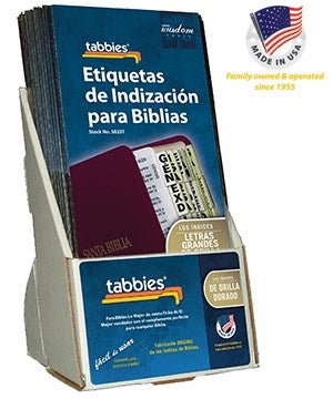 Spanish-Display-Bible Tab-Large Print-Old & New Testament W/Catholic Books-Gold (Pack Of 20)