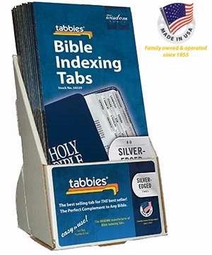 Display-Bible Tab-Standard-Old & New Testament-Silver (Pack Of 20)