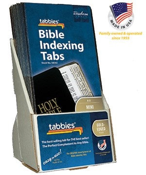 Display-Bible Tab-Mini-Old & New Testament-Gold (Pack of 20)