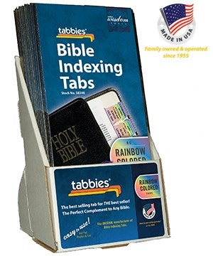 Display-Bible Tab-Rainbow-Old & New Testament W/Catholic Books-Gold (Pack Of 20)
