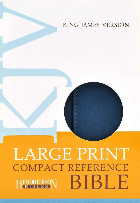 KJV Large Print Compact Reference Bible-Blue Flexisoft w/Magnetic Flap
