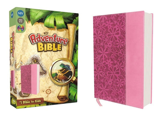 NIV Adventure Bible (Full Color)-Raspberry/Pink Duo-Tone