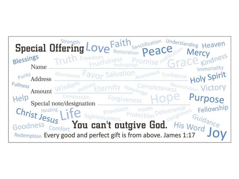 Offering Envelope-Special Offering (Jas 1:17) (Pack Of 100)
