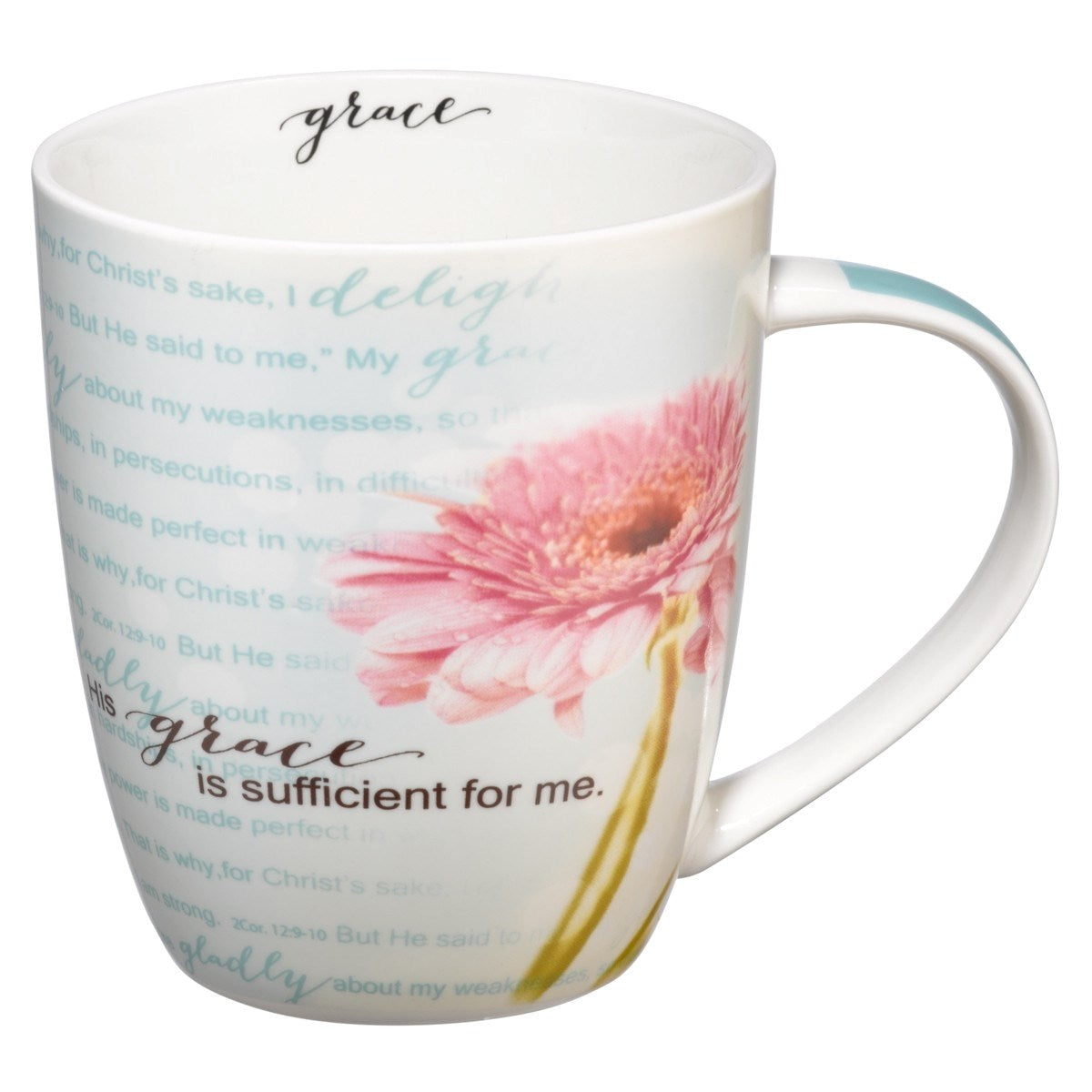Mug-His Grace Is Sufficient For Me w/Gift Box (2 Corinthians 12:9-11) (MUG325)