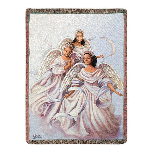 Throw-Angelic Trio-Tapestry (50" x 60")
