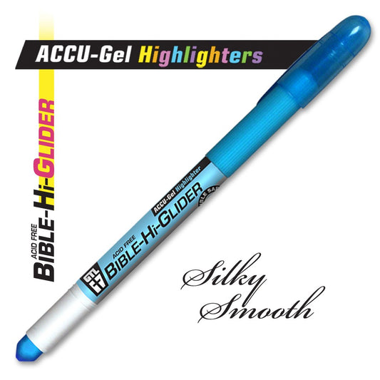 Highlighter-Accu-Gel Bible Hi-Glider-Blue (Bx/12)
