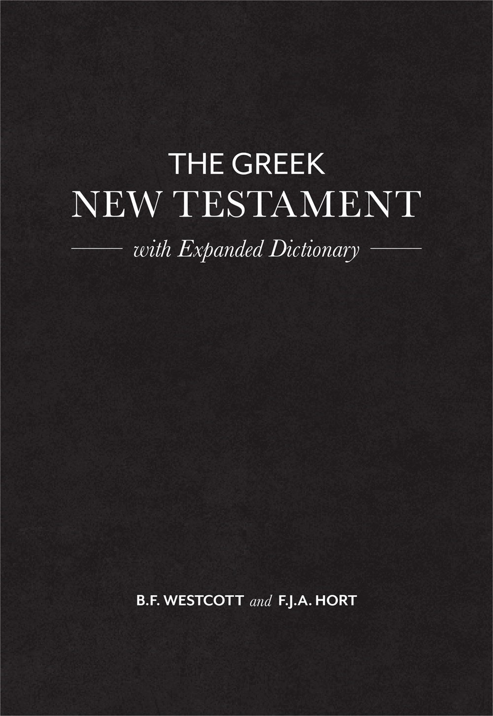 Greek New Testament w/Expanded Dictionary