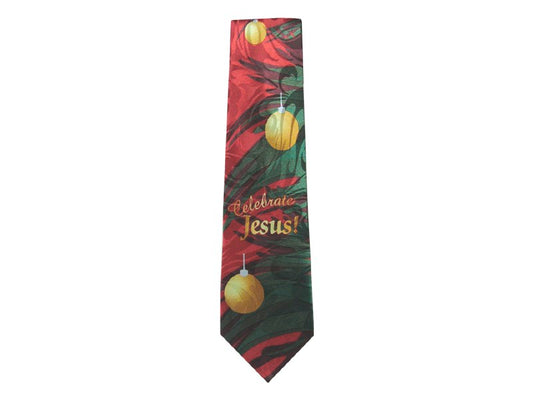 Tie-Celebrate Jesus!-Polyester-Red
